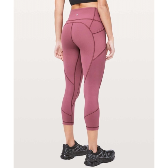 🦄Lululemon All The Right Places Crop II 23" | Misty Merlot - Picture 2 of 10